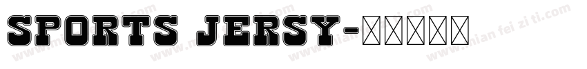 sports jersy字体转换